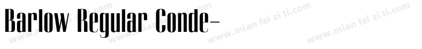 Barlow Regular Conde字体转换